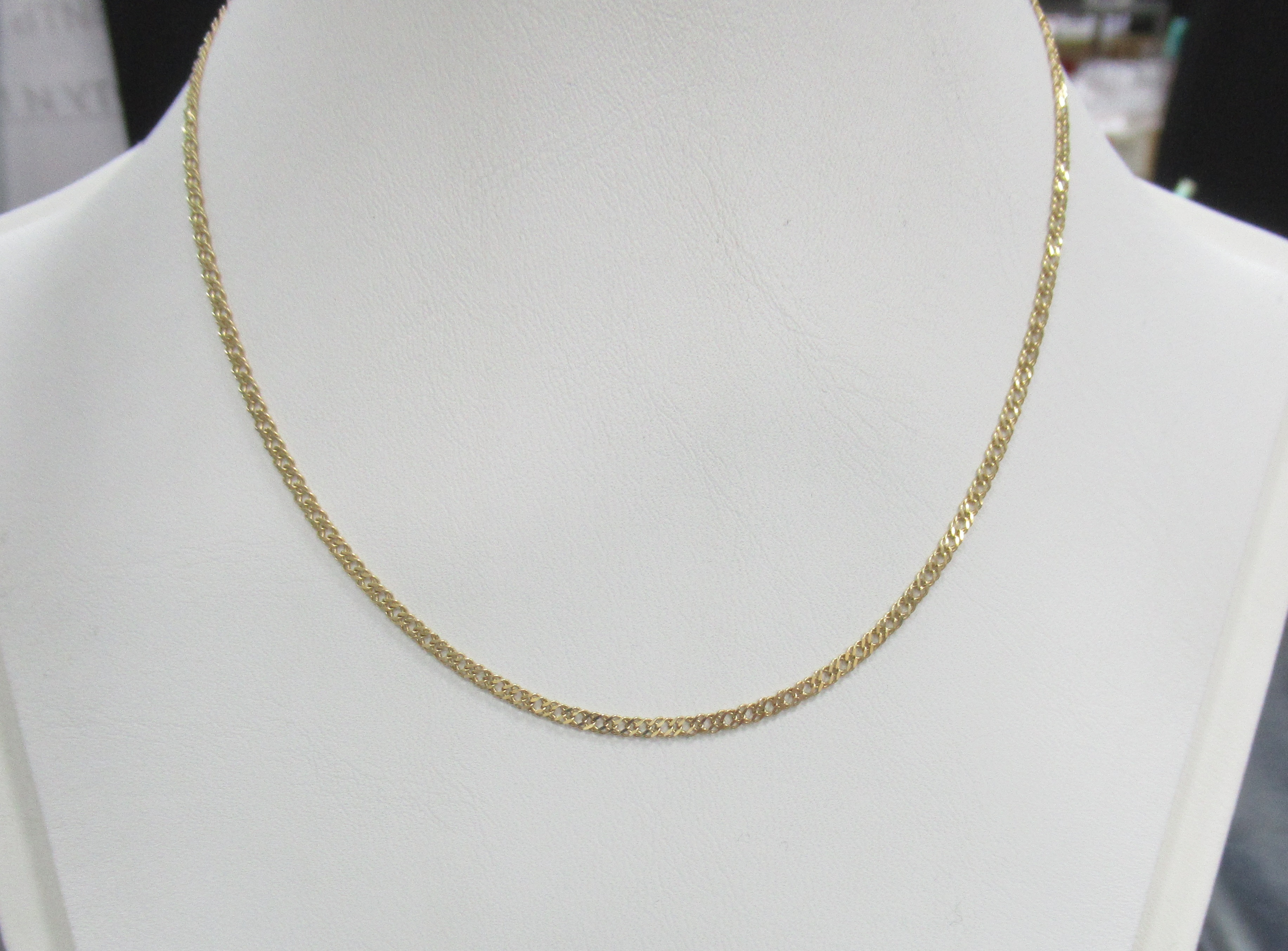 Золотая цепь 585 пробы; желтое золото; плетение Двойной ромб;